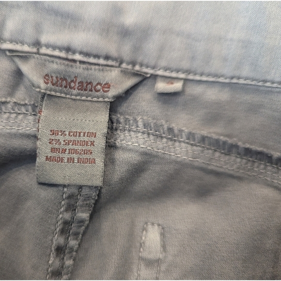 Sundance Catalog Cotton Stretch Grey Cargo Pants Size 2 - Picture 4 of 6